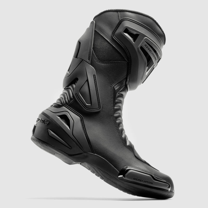 Rebelhorn GTR Boots Black FREE UK Delivery, FREE 365 Day Returns | Moto Central