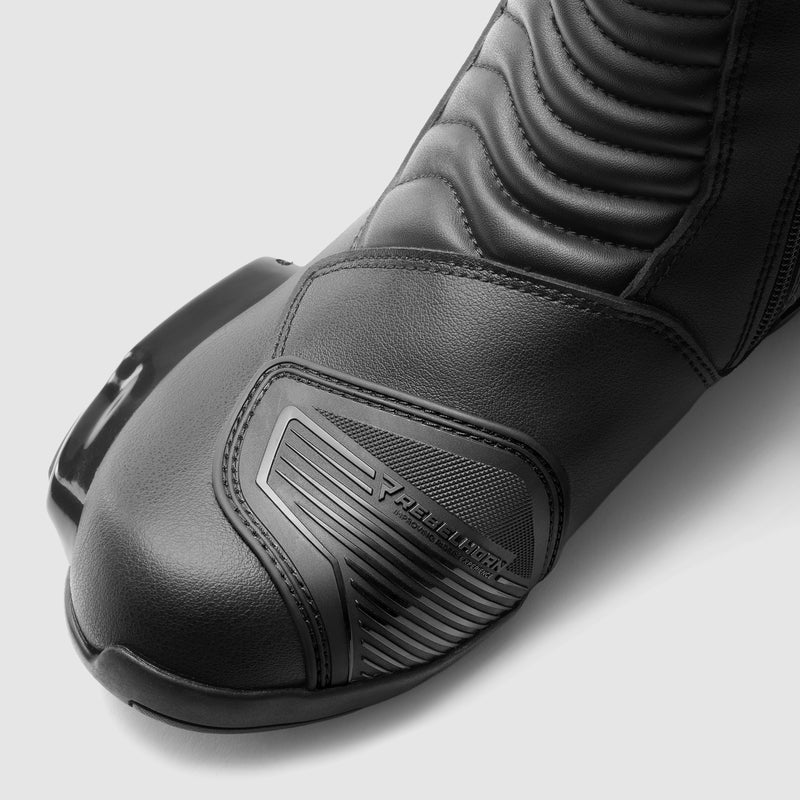 Rebelhorn GTR Boots Black FREE UK Delivery, FREE 365 Day Returns | Moto Central
