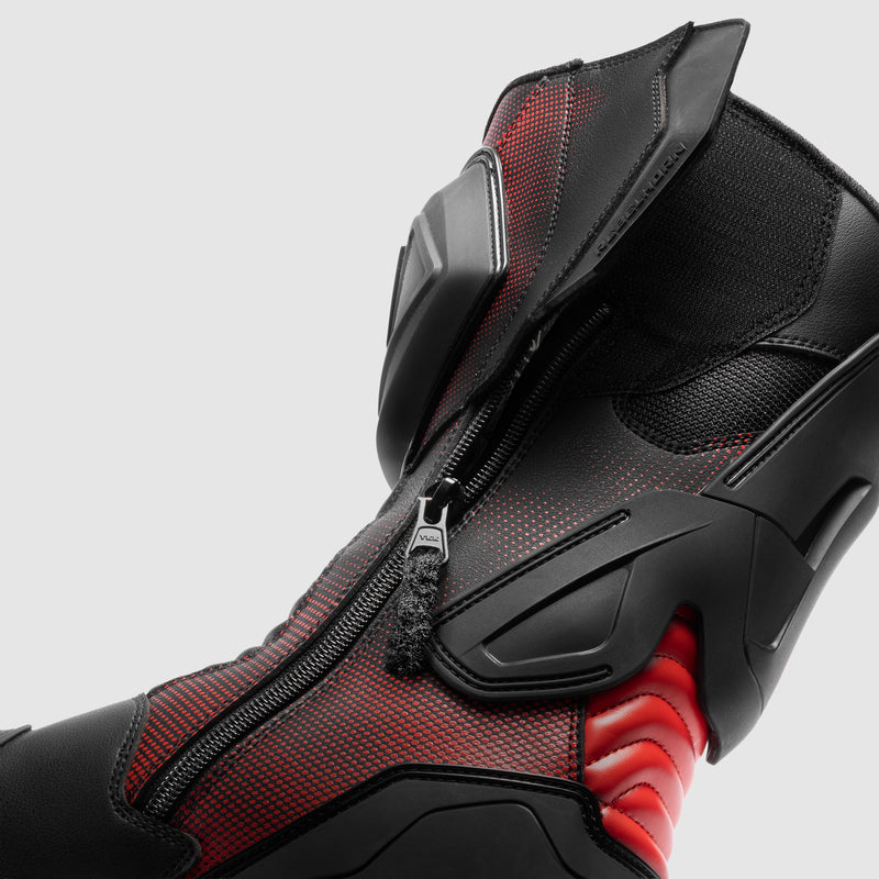 Rebelhorn GTR Boots Black / Fluo Red FREE UK Delivery, FREE 365 Day Returns | Moto Central