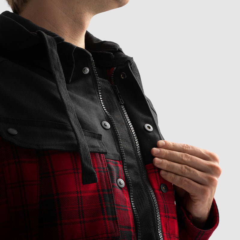 Rebelhorn Shifter Shirt Black / Red FREE UK Delivery, FREE 365 Day Returns | Moto Central