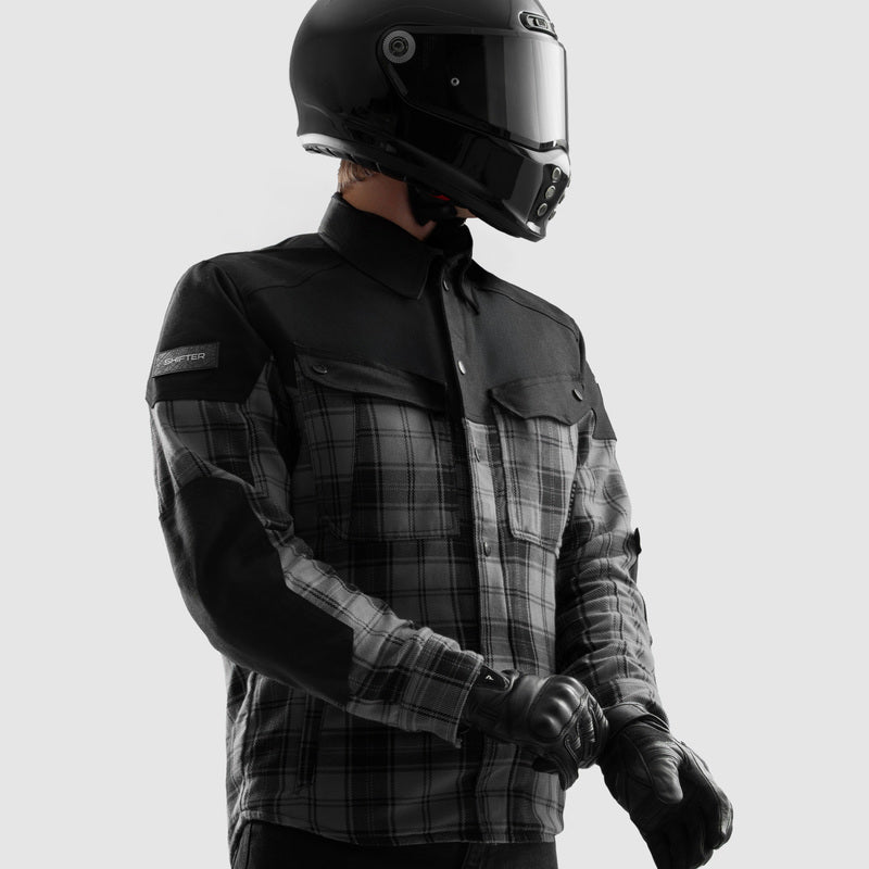 Rebelhorn Shifter Shirt Black / Grey FREE UK Delivery, FREE 365 Day Returns | Moto Central
