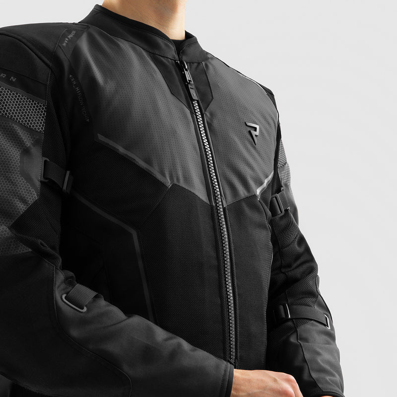 Rebelhorn Hiflow 5 Textile Jacket Black FREE UK Delivery, FREE 365 Day Returns | Moto Central
