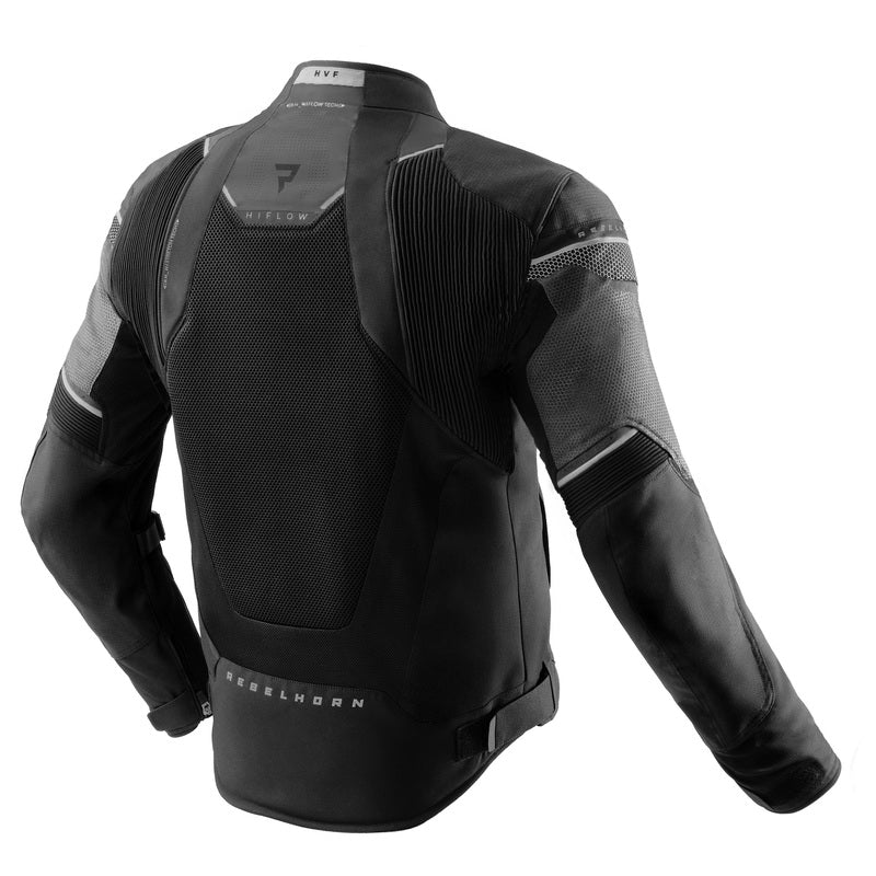 Rebelhorn Hiflow 5 Textile Jacket Black FREE UK Delivery, FREE 365 Day Returns | Moto Central