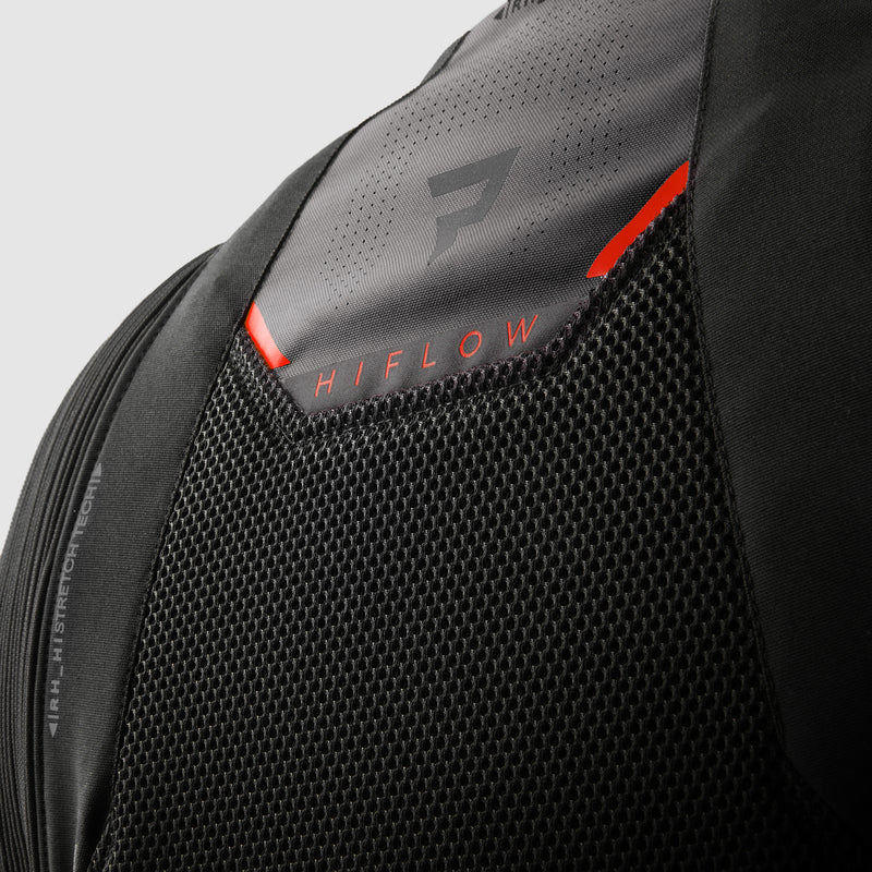 Rebelhorn Hiflow 5 Textile Jacket Black / Grey / Red FREE UK Delivery, FREE 365 Day Returns | Moto Central