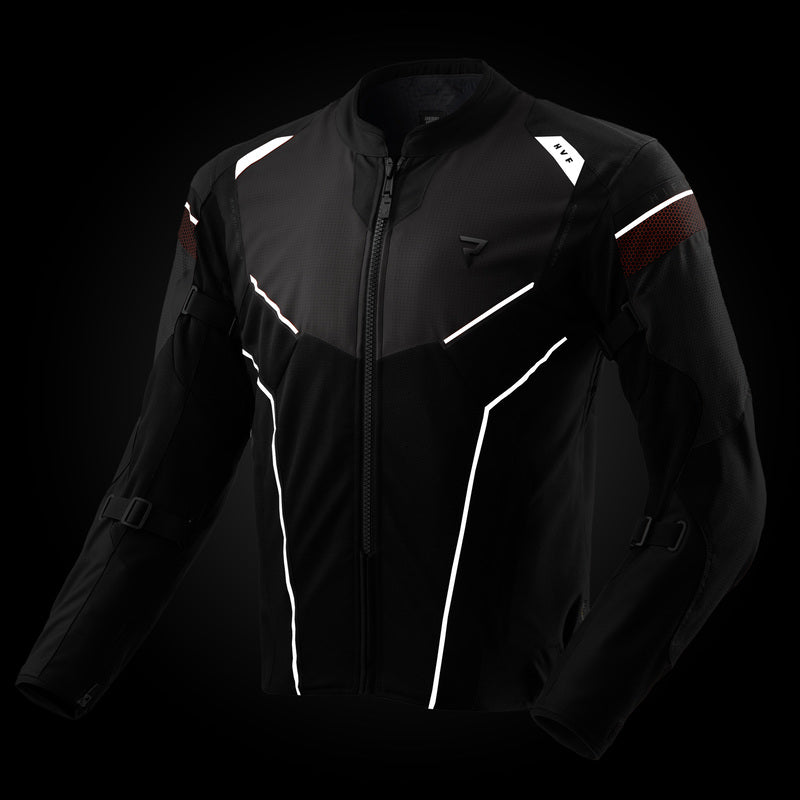 Rebelhorn Hiflow 5 Textile Jacket Black / Grey / Red FREE UK Delivery, FREE 365 Day Returns | Moto Central