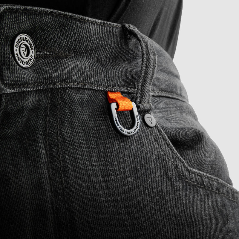 Rebelhorn Vandal Jeans Monolayer Washed Black FREE UK Delivery, FREE 365 Day Returns | Moto Central