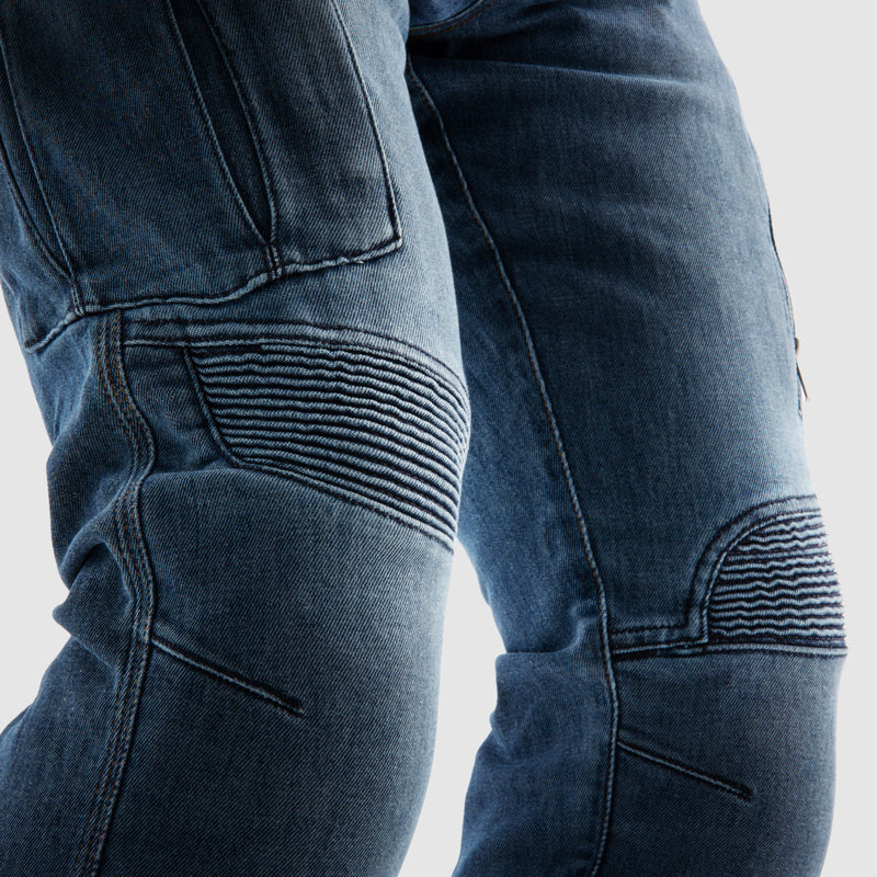 Rebelhorn Vandal Jeans Monolayer Washed Blue FREE UK Delivery, FREE 365 Day Returns | Moto Central