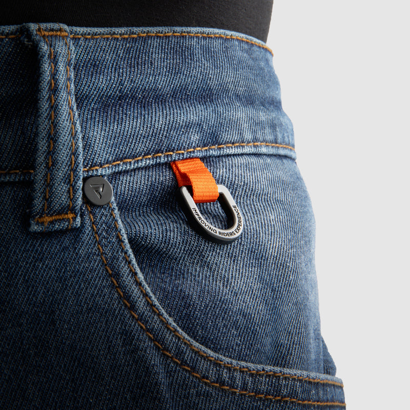 Rebelhorn Bronco Jeans Washed Blue FREE UK Delivery, FREE 365 Day Returns | Moto Central