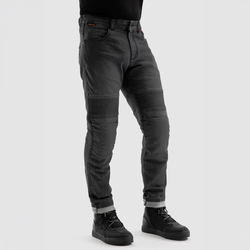 Rebelhorn Revolt Jeans Monolayer Black FREE UK Delivery, FREE 365 Day Returns | Moto Central