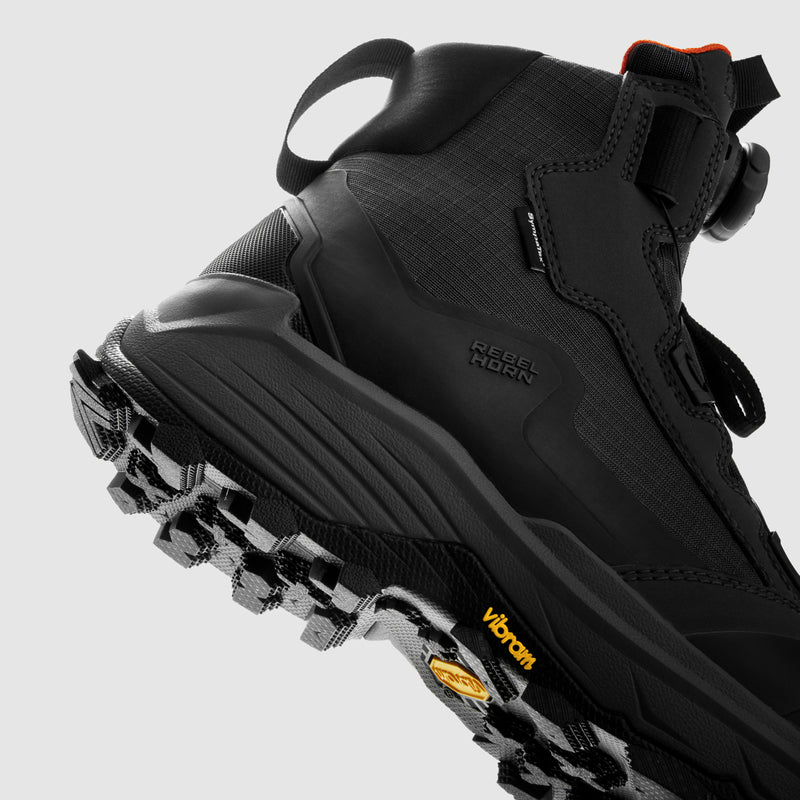 Rebelhorn Defender Boots Black FREE UK Delivery, FREE 365 Day Returns | Moto Central