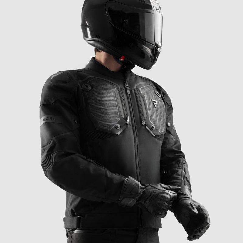 Rebelhorn Borg 2 Textile Jacket Black FREE UK Delivery, FREE 365 Day Returns | Moto Central