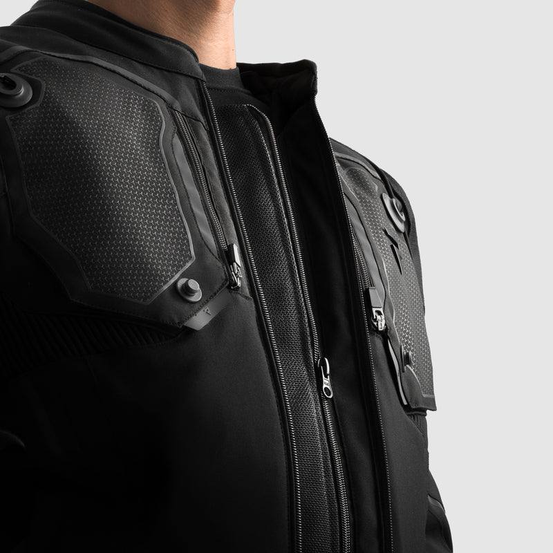 Rebelhorn Borg 2 Textile Jacket Black FREE UK Delivery, FREE 365 Day Returns | Moto Central