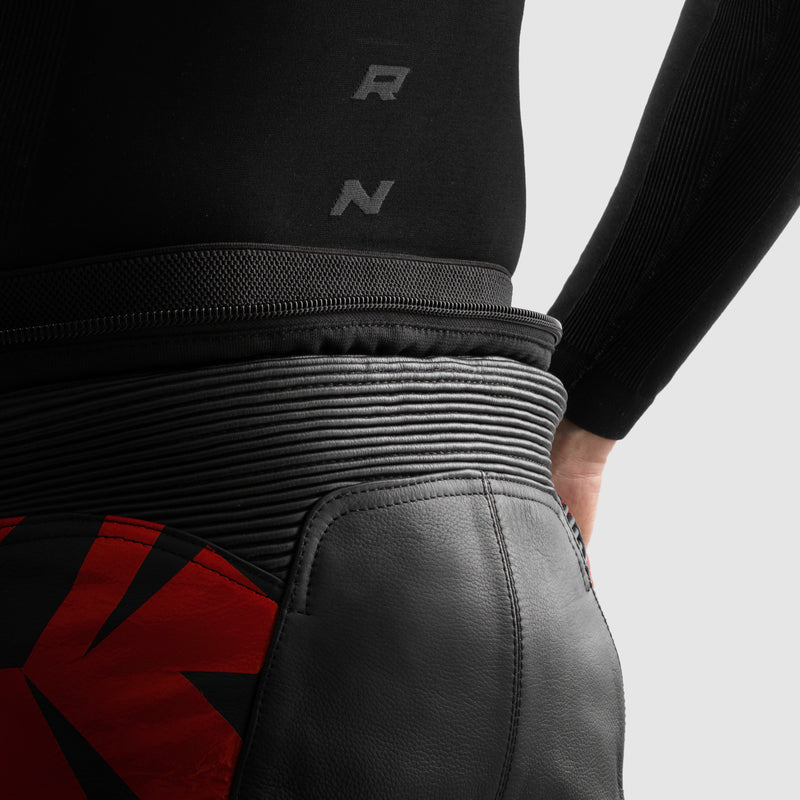 Rebelhorn Inferno Leather Trouser Black / Blue / White / Red FREE UK Delivery, FREE 365 Day Returns | Moto Central