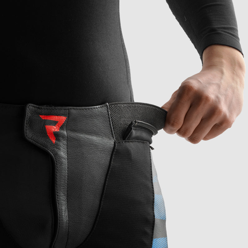 Rebelhorn Inferno Leather Trouser Black / Blue / White / Red FREE UK Delivery, FREE 365 Day Returns | Moto Central