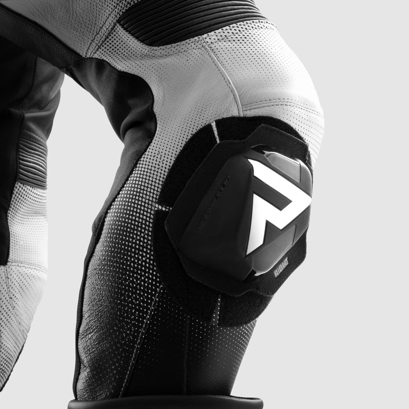 Rebelhorn Inferno Leather Trouser Black / White FREE UK Delivery, FREE 365 Day Returns | Moto Central