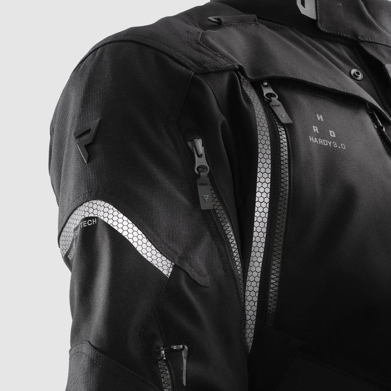 Rebelhorn Hardy 3.0 Textile Jacket Black FREE UK Delivery, FREE 365 Day Returns | Moto Central