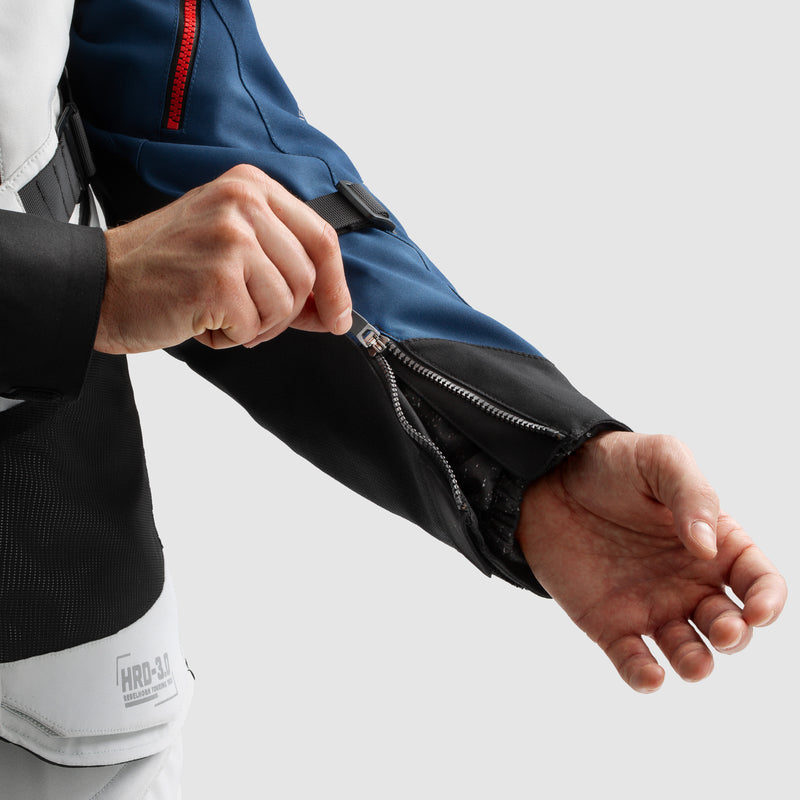 Rebelhorn Hardy 3.0 Textile Jacket Blue / Grey / Red FREE UK Delivery, FREE 365 Day Returns | Moto Central