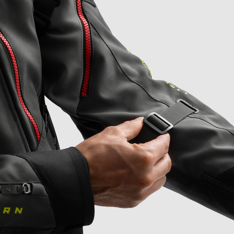 Rebelhorn Hardy 3.0 Textile Jacket Dark Grey / Black / Fluo Yellow FREE UK Delivery, FREE 365 Day Returns | Moto Central