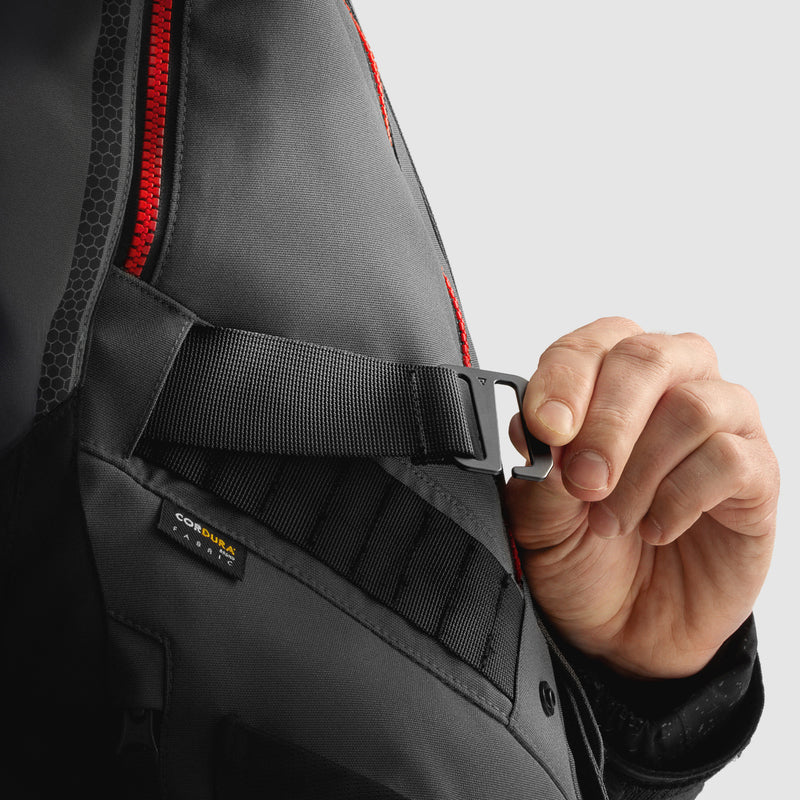 Rebelhorn Hardy 3.0 Textile Jacket Dark Grey / Black / Fluo Yellow FREE UK Delivery, FREE 365 Day Returns | Moto Central