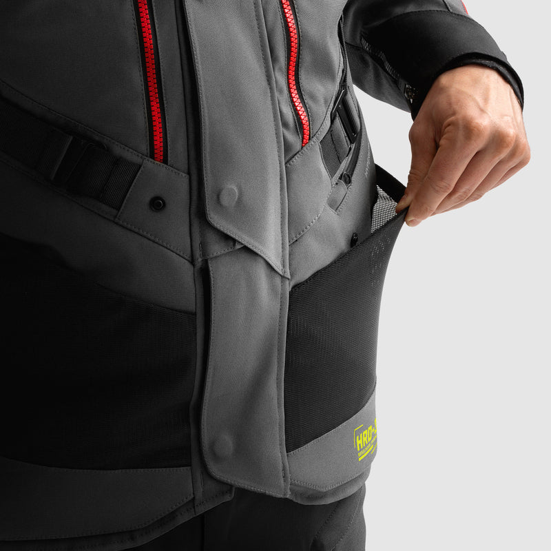 Rebelhorn Hardy 3.0 Textile Jacket Dark Grey / Black / Fluo Yellow FREE UK Delivery, FREE 365 Day Returns | Moto Central