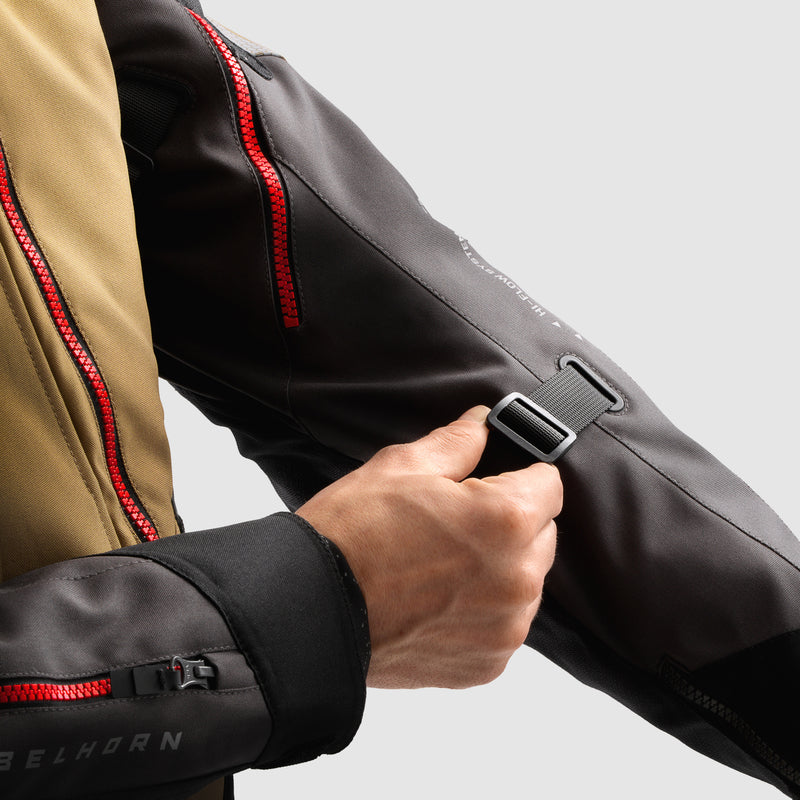 Rebelhorn Hardy 3.0 Textile Jacket Desert / Grey / Red FREE UK Delivery, FREE 365 Day Returns | Moto Central