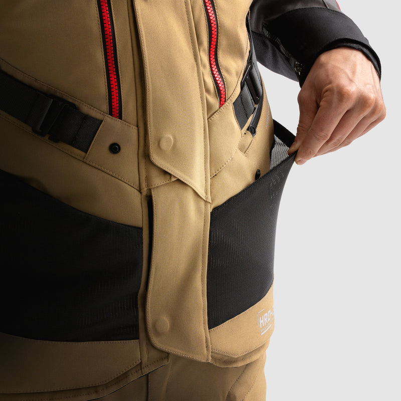 Rebelhorn Hardy 3.0 Textile Jacket Desert / Grey / Red FREE UK Delivery, FREE 365 Day Returns | Moto Central