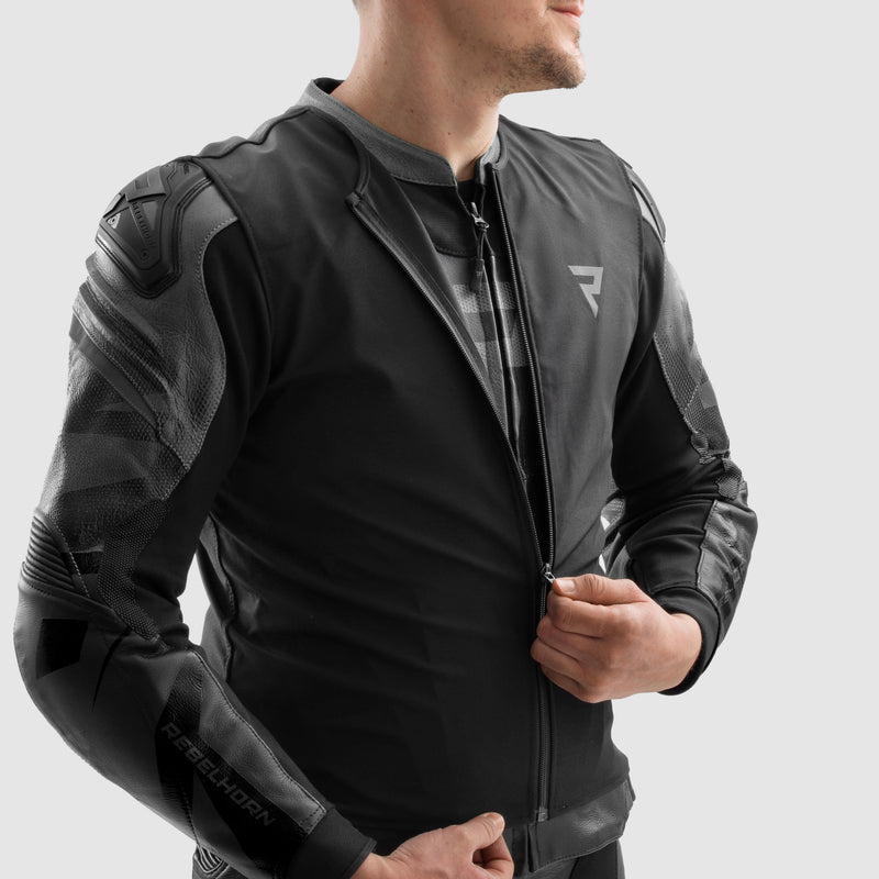 Rebelhorn Inferno Leather Jacket Black FREE UK Delivery, FREE 365 Day Returns | Moto Central