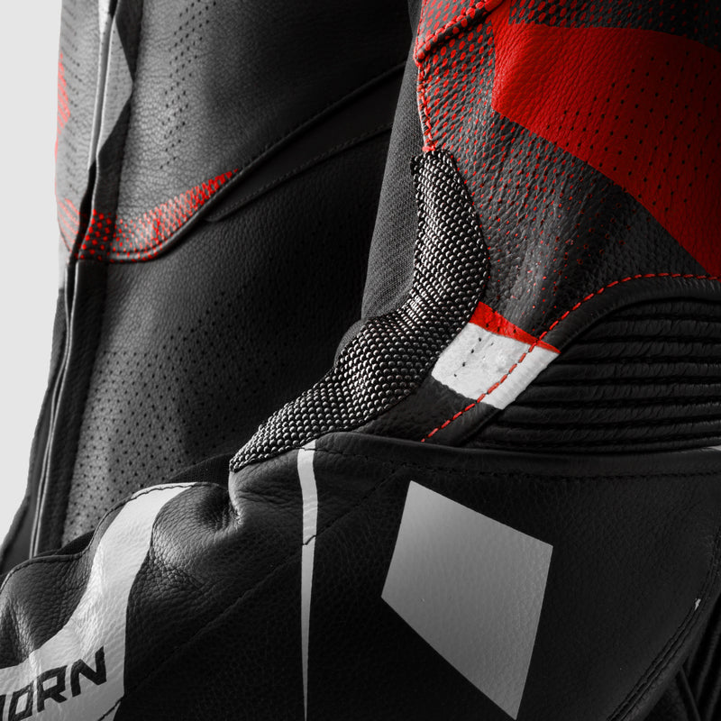 Rebelhorn Inferno Leather Jacket Black / Blue / White / Red FREE UK Delivery, FREE 365 Day Returns | Moto Central