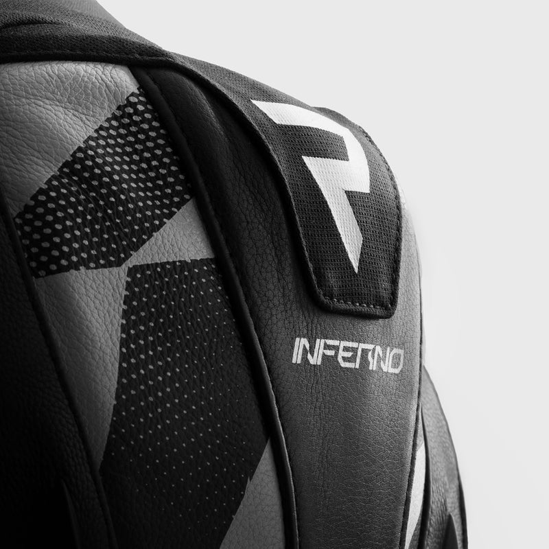 Rebelhorn Inferno Leather Jacket Black / White FREE UK Delivery, FREE 365 Day Returns | Moto Central