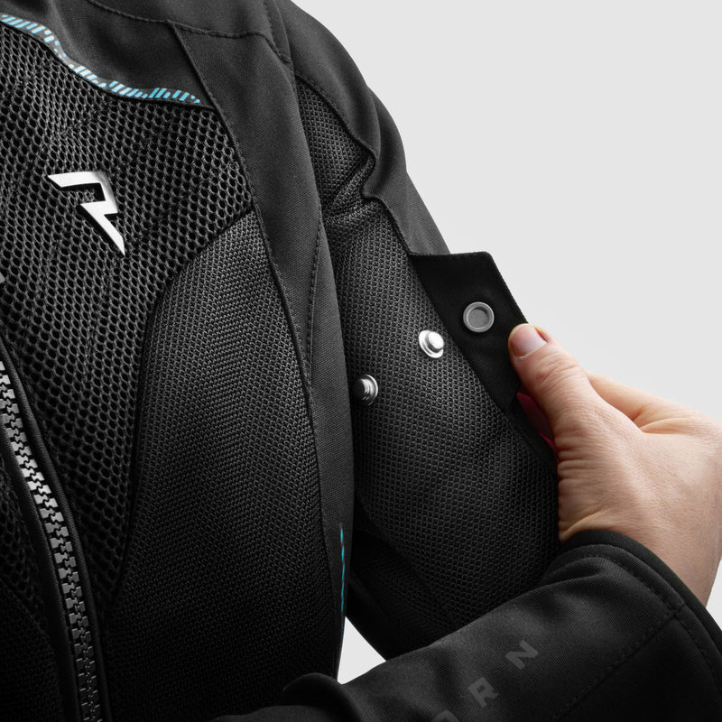 Rebelhorn Jax Ladies Textile Jacket Black / Blue FREE UK Delivery, FREE 365 Day Returns | Moto Central