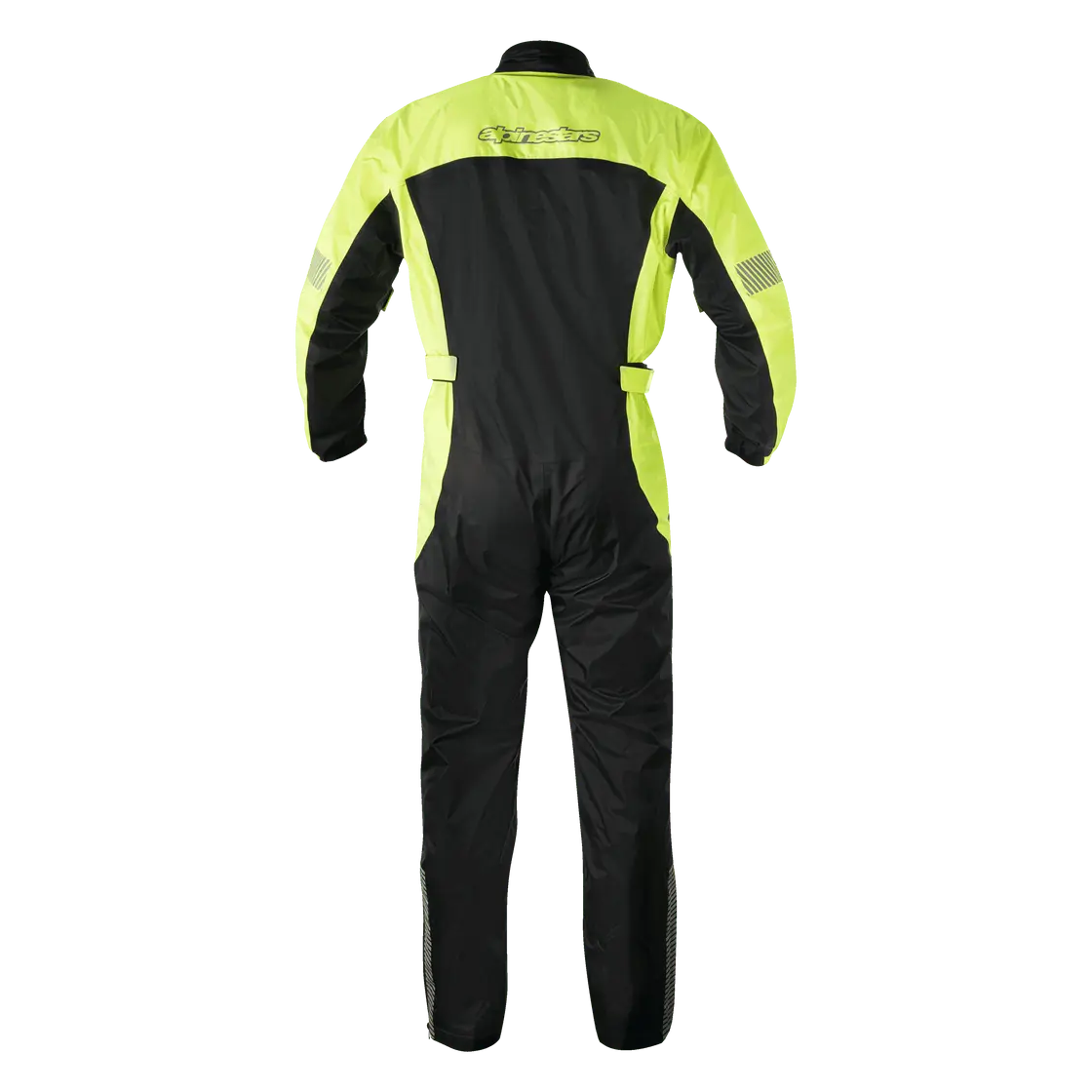 Alpinestars Hurricane One Piece Rain Suit Fluo Yellow / Black – rear view