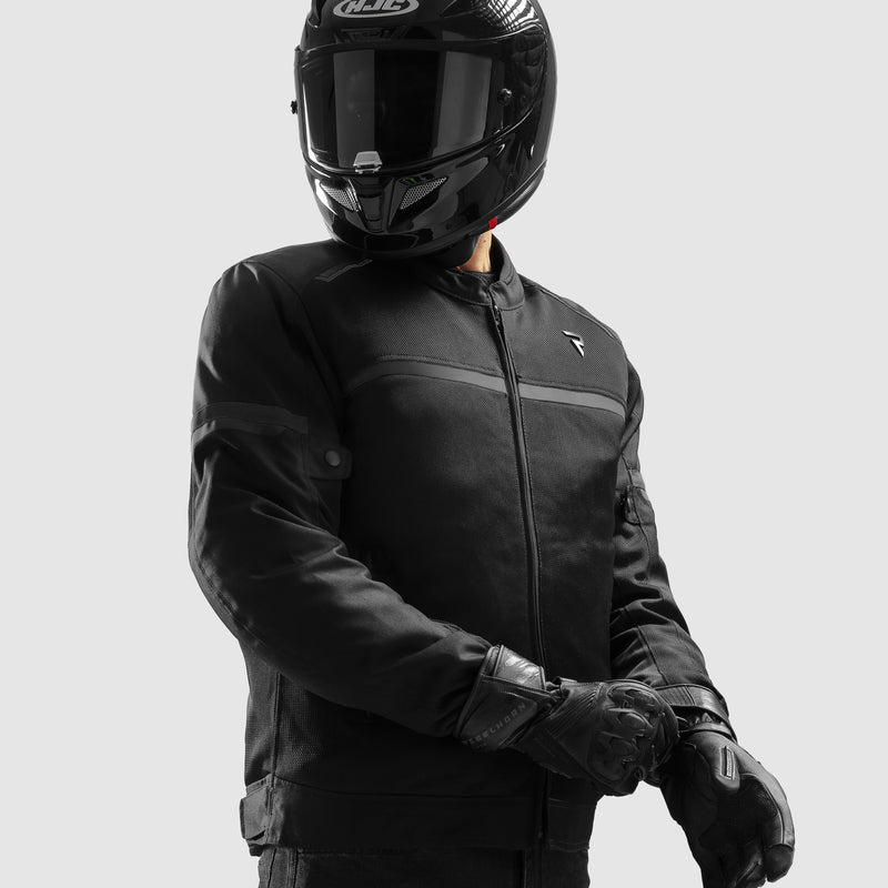 Rebelhorn Echo Textile Jacket Black FREE UK Delivery, FREE 365 Day Returns | Moto Central