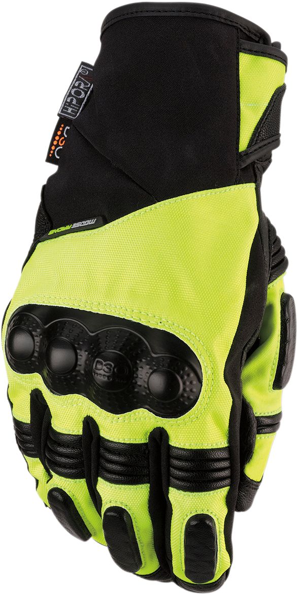 Moose Racing S19 ADV1 Short Textile Gloves Black / Hi-Viz