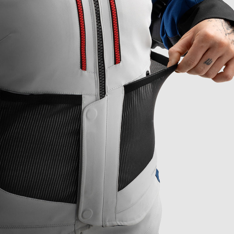 Rebelhorn Hardy 3.0 Ladies Textile Jacket Blue / Grey / Red FREE UK Delivery, FREE 365 Day Returns | Moto Central