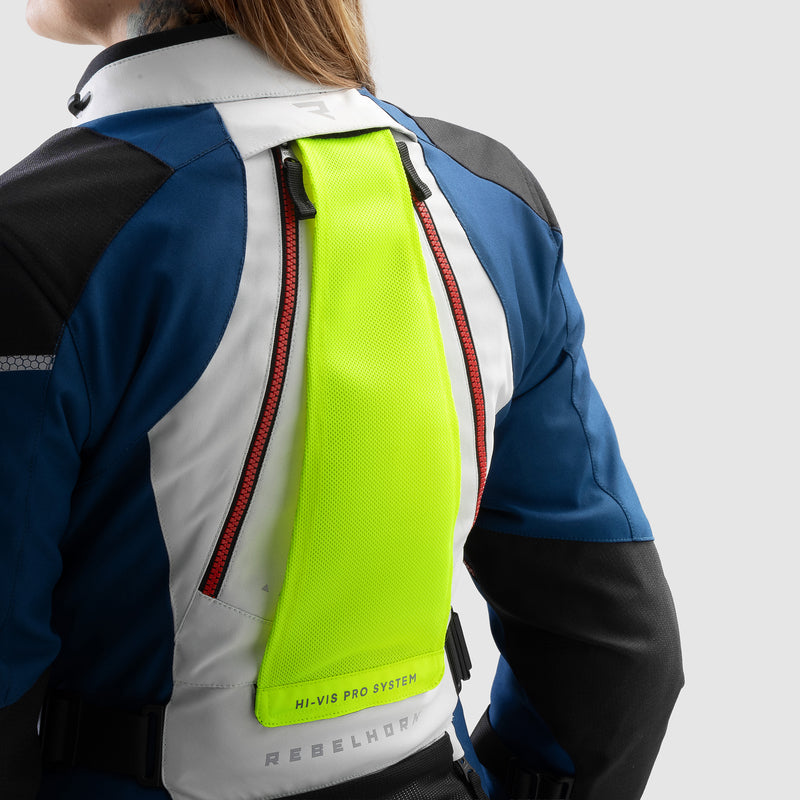 Rebelhorn Hardy 3.0 Ladies Textile Jacket Blue / Grey / Red FREE UK Delivery, FREE 365 Day Returns | Moto Central