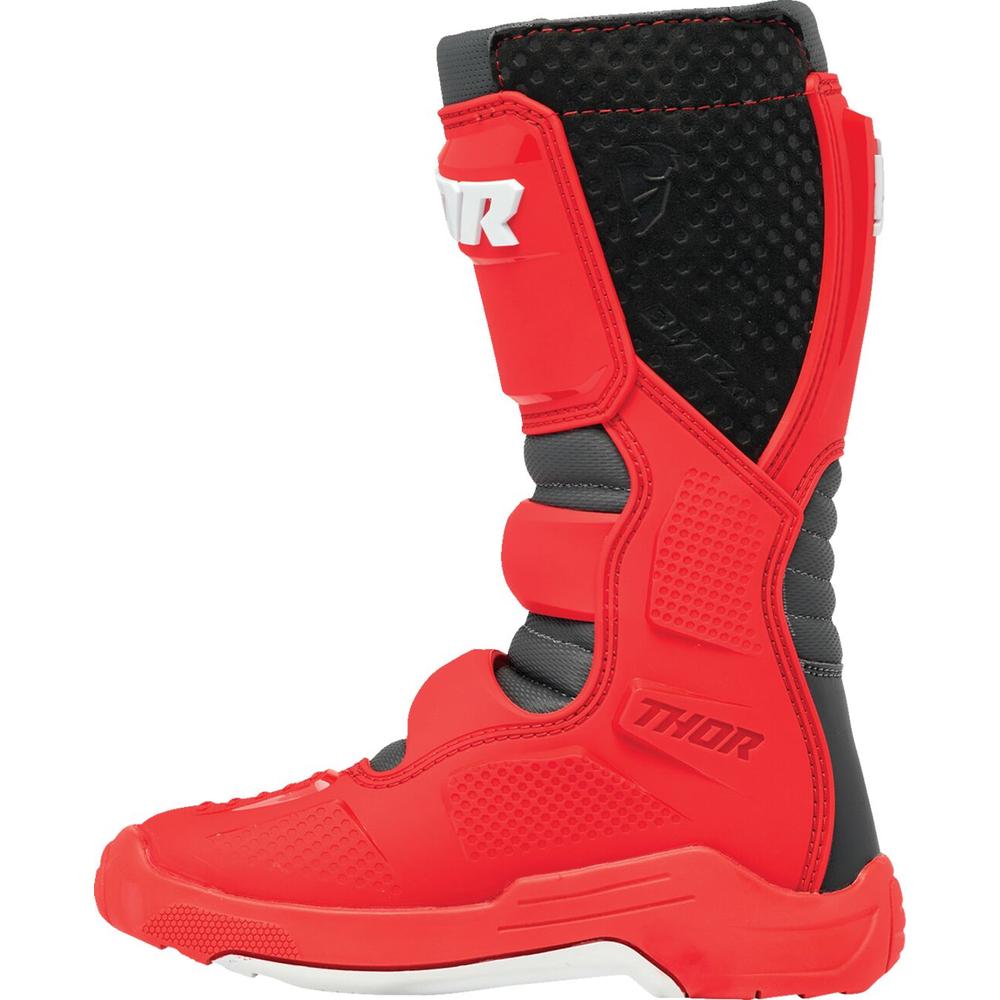 Thor Blitz XR Youth Boots Red / Charcoal