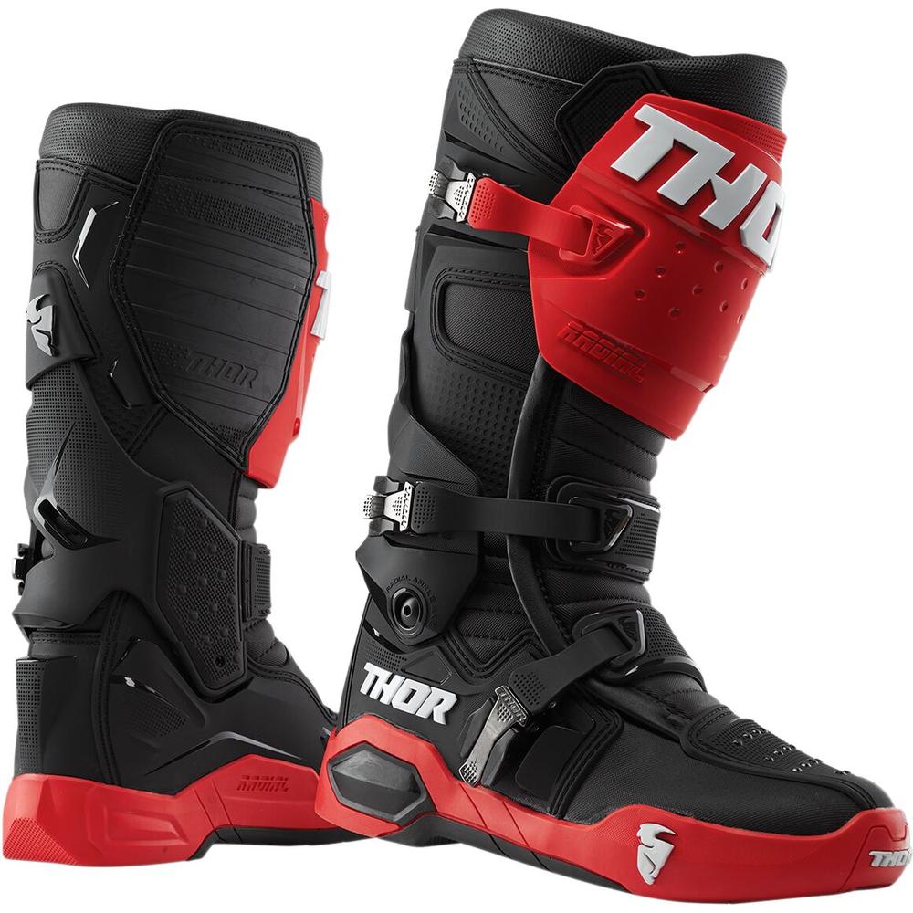 Thor Radial Boots Replacement Outsoles Black / Red