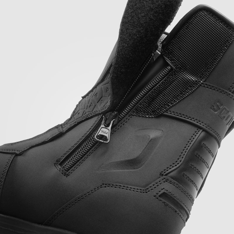 Rebelhorn Scout High Heel Boots Matt Black FREE UK Delivery, FREE 365 Day Returns | Moto Central