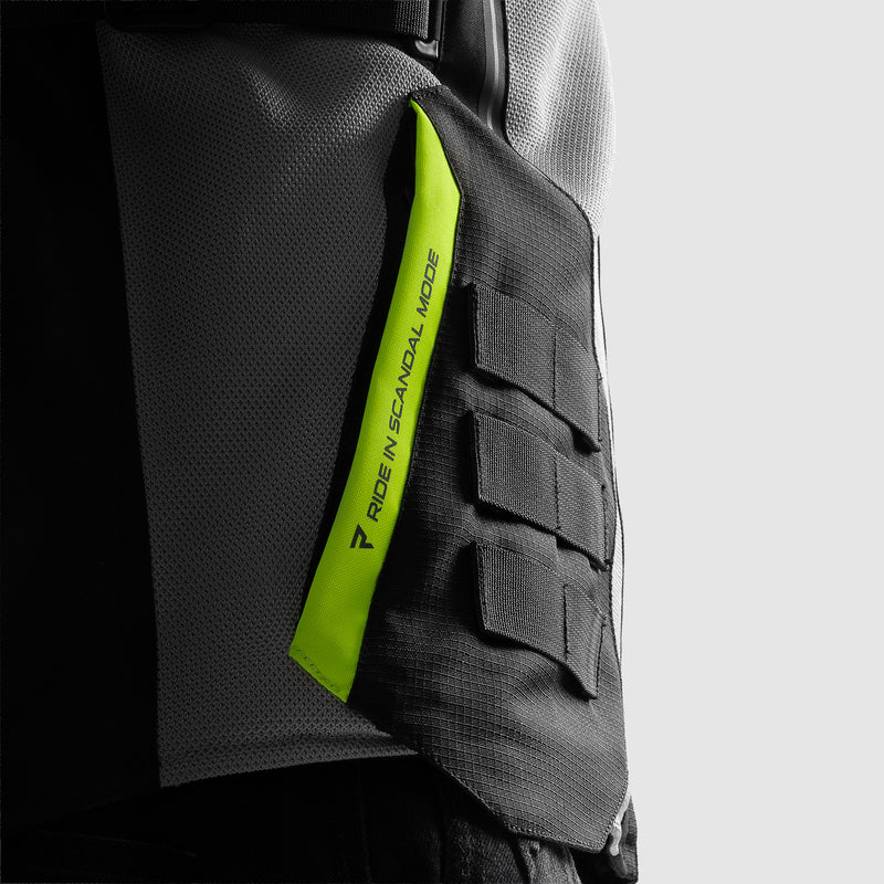Rebelhorn Scandal 3 Textile Jacket Black / Grey / Fluo Yellow FREE UK Delivery, FREE 365 Day Returns | Moto Central