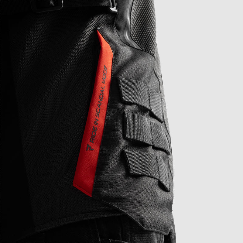 Rebelhorn Scandal 3 Textile Jacket Black / Dark Grey / Red FREE UK Delivery, FREE 365 Day Returns | Moto Central