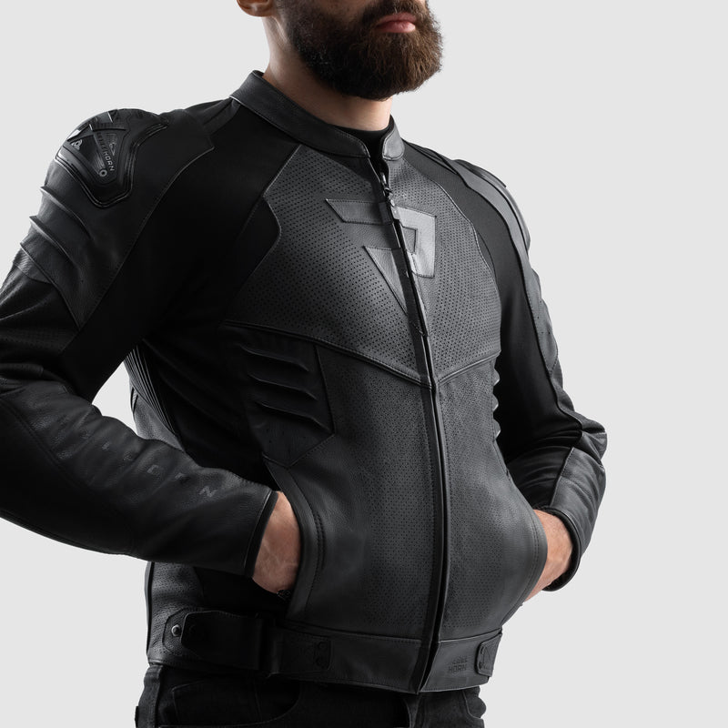 Rebelhorn Vandal 2 Leather Jacket Black FREE UK Delivery, FREE 365 Day Returns | Moto Central