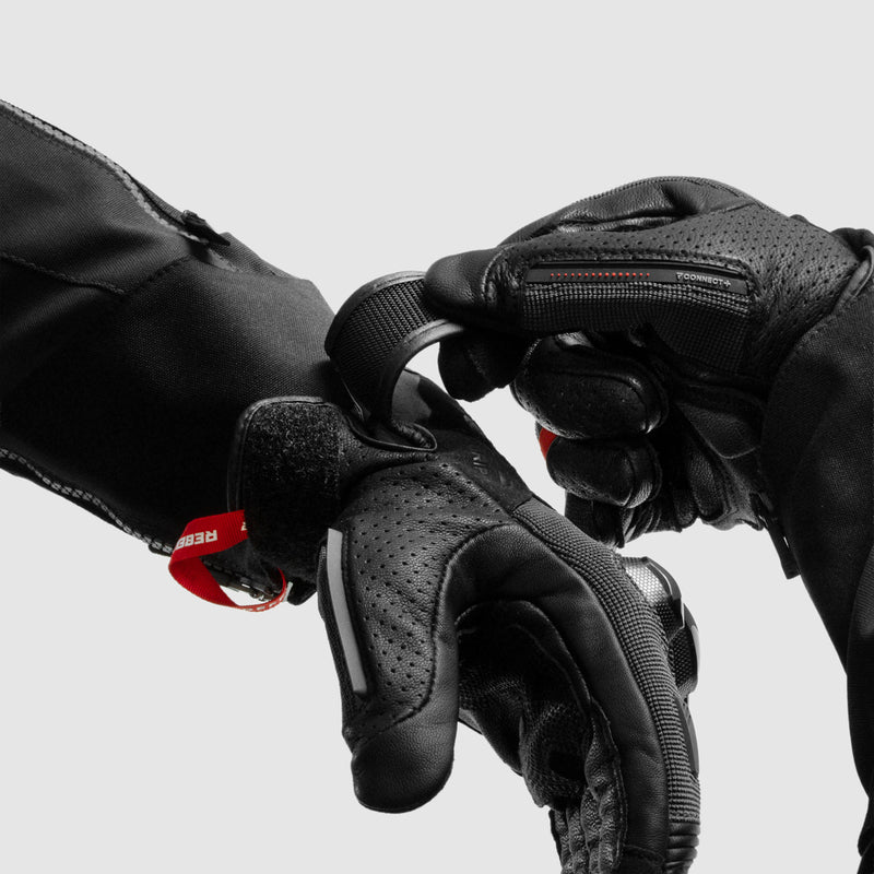 Rebelhorn Defender Gloves Black / Red FREE UK Delivery, FREE 365 Day Returns | Moto Central
