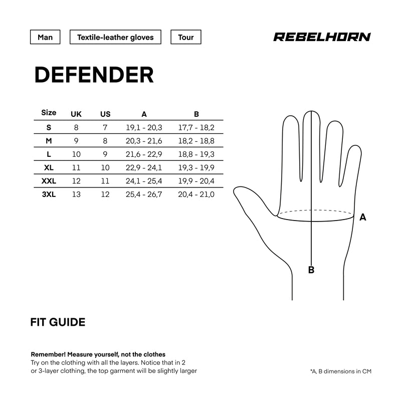 Rebelhorn Defender Gloves Desert / Black / Red FREE UK Delivery, FREE 365 Day Returns | Moto Central