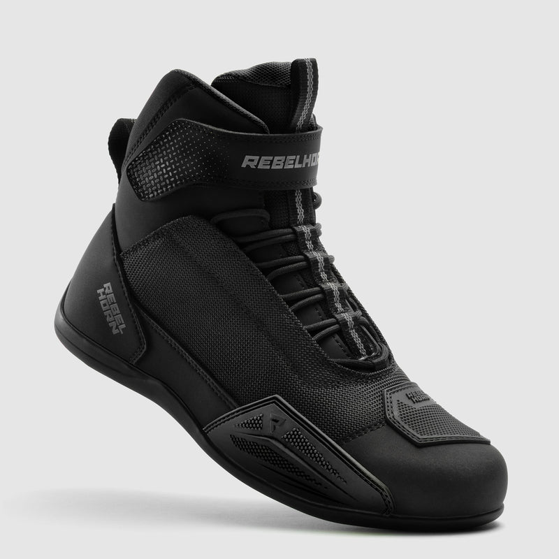 Rebelhorn Swift Boots Black FREE UK Delivery, FREE 365 Day Returns | Moto Central
