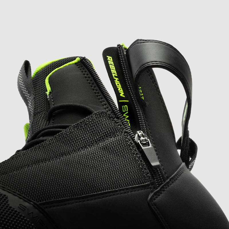 Rebelhorn Swift Boots Black / Fluo Yellow FREE UK Delivery, FREE 365 Day Returns | Moto Central