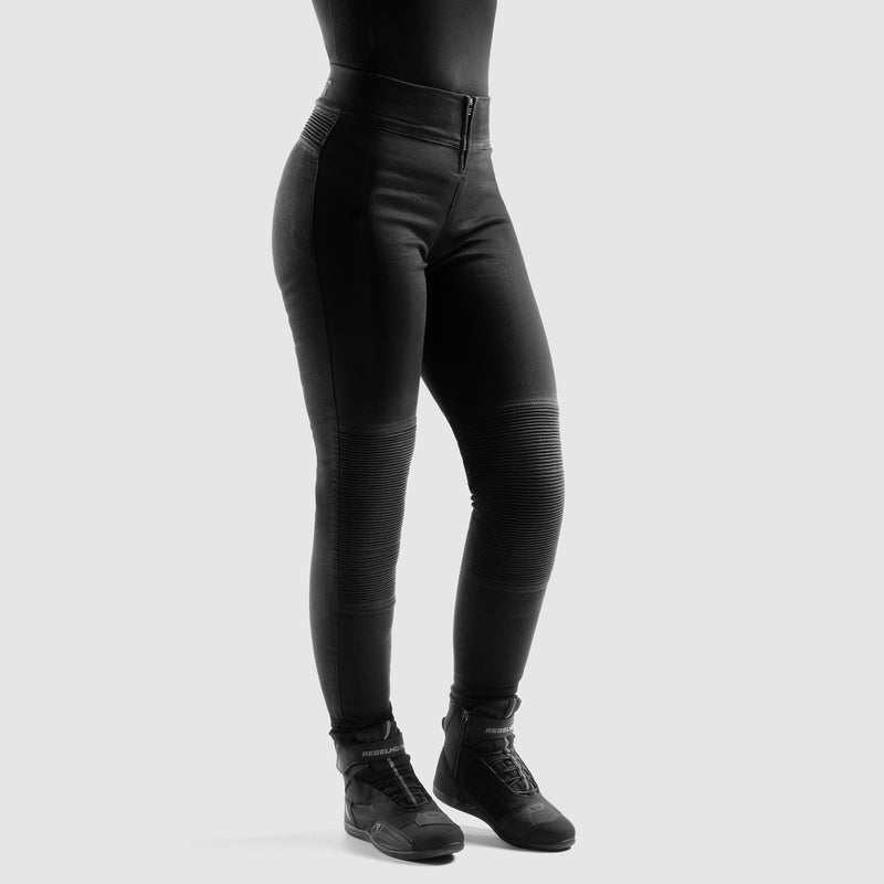 Rebelhorn Chica Ladies Leggings Black FREE UK Delivery, FREE 365 Day Returns | Moto Central