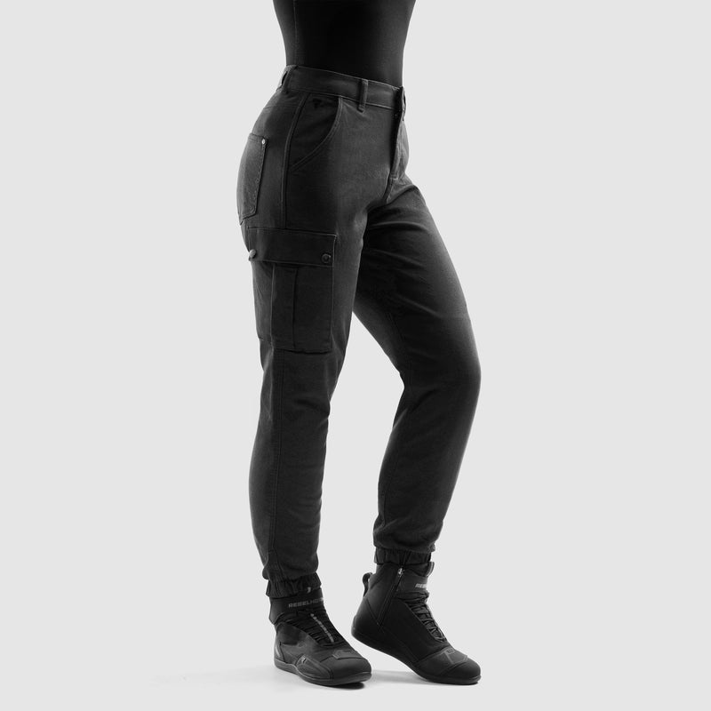 Rebelhorn Faster Ladies Jeans Black FREE UK Delivery, FREE 365 Day Returns | Moto Central