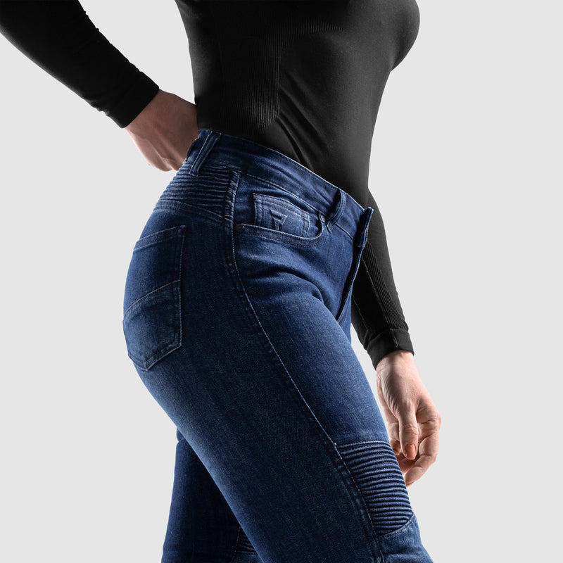Rebelhorn Agness 2 Ladies Jeans Monolayer Washed Blue FREE UK Delivery, FREE 365 Day Returns | Moto Central