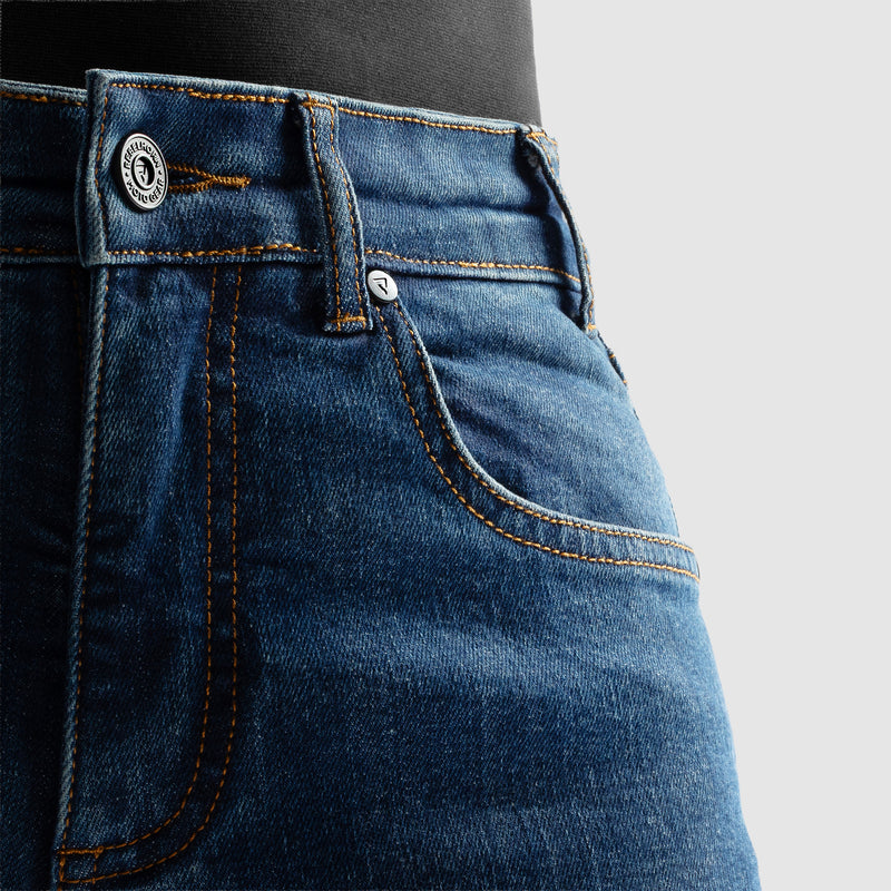 Rebelhorn Classic Jeans Monolayer Washed Blue FREE UK Delivery, FREE 365 Day Returns | Moto Central