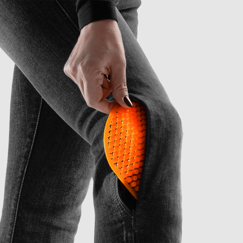 Rebelhorn Classic Ladies Jeans Monolayer Washed Black FREE UK Delivery, FREE 365 Day Returns | Moto Central